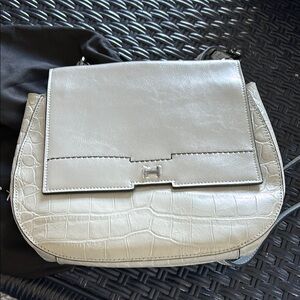 H by Halston Grey Leather Women's Bag-NWOT